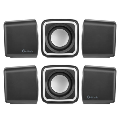 Mini Bocina Rgb 2.1 Con Control De Audio 3.5Mm Y Usb Gus-Esrwr-01