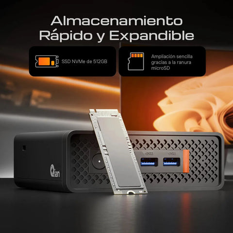 Mini Computadora Qian i5 16GB 512GB Oficina Espacios Reducidos