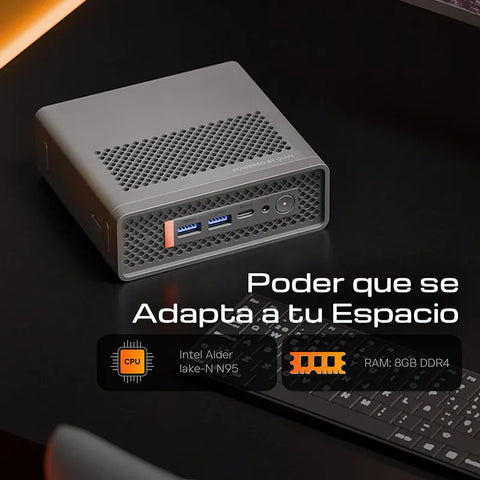 Mini PC Qian Atlas 3 N5105, 8GB RAM, M.2 Sata 128GB SSD, Windows 11 Pro, Wifi