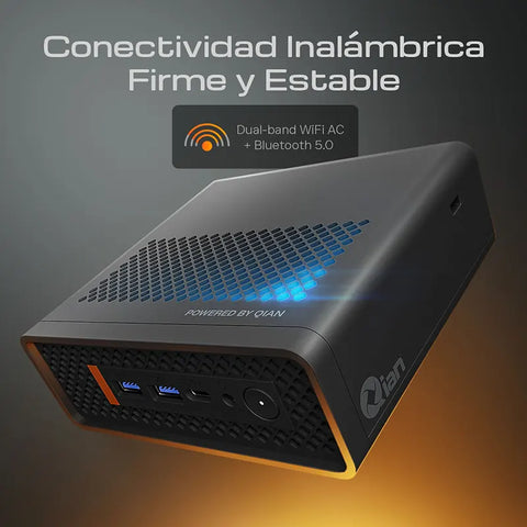 Mini PC Qian Atlas 3 N5105, 8GB RAM, M.2 Sata 128GB SSD, Windows 11 Pro, Wifi