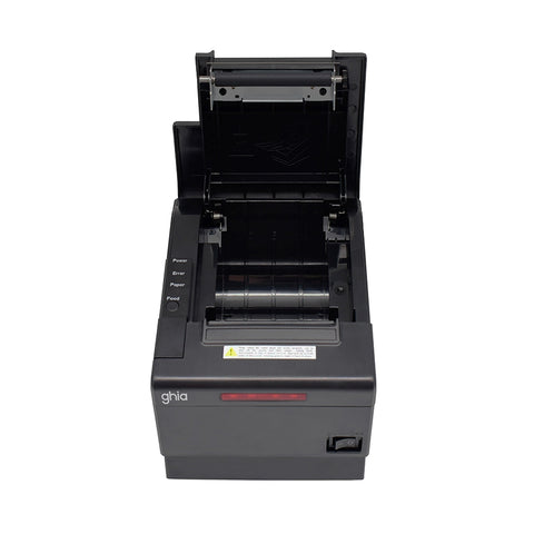 Miniprinter Termica Cocina Ghia Gtp802, 80 Mm, Alarma Luz Y Sonido, Usb, Ethernet, Rj11, Autocortador,  150Mms - Negra