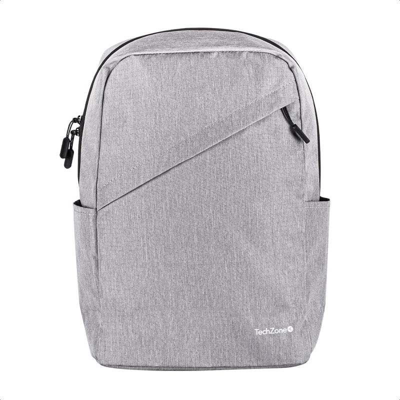 Mochila Backpack Techzone Classic  Tzlbp43015B-G  Para Laptop De 15.6 Gris