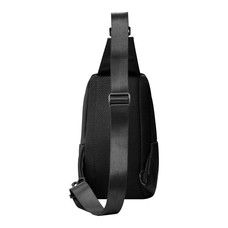 Mochila Pechera Cruzada Vorago Polyester Negra (CB-300)