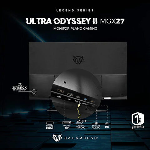 Monitor Balam Rush Ultra Odyssey Ii Mgx27 Panel Ips Full Hd 100Hz Plano