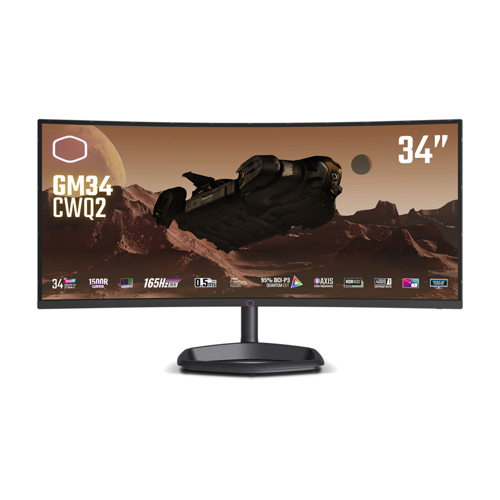 Monitor Curvo Cooler Master Gm34-Cwq2 34" 165Hz UWQHD CMI-GM34-CWQ2-US