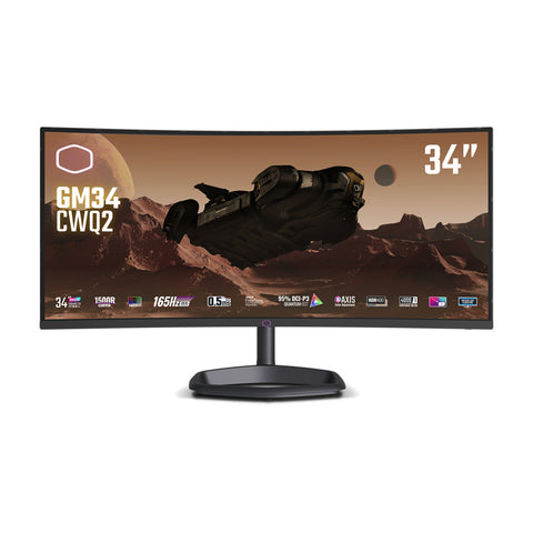 Monitor Curvo Cooler Master Gm34-Cwq2 34" 165Hz UWQHD CMI-GM34-CWQ2-US