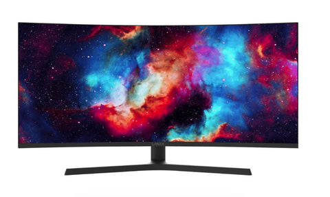 Monitor Curvo Lanix Lx340, 34 Pulgadas, 3440 X 1440 Pixeles, 5 Ms, Negro, Tasa De Refresco De 165 Hz, 2 Display Port, 1 Hdmi, Bocinas Integradas