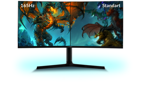 Monitor Curvo Lanix Lx340, 34 Pulgadas, 3440 X 1440 Pixeles, 5 Ms, Negro, Tasa De Refresco De 165 Hz, 2 Display Port, 1 Hdmi, Bocinas Integradas