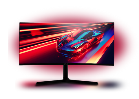 Monitor Curvo Lanix Lx340, 34 Pulgadas, 3440 X 1440 Pixeles, 5 Ms, Negro, Tasa De Refresco De 165 Hz, 2 Display Port, 1 Hdmi, Bocinas Integradas