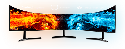Monitor Curvo Lanix Lx340, 34 Pulgadas, 3440 X 1440 Pixeles, 5 Ms, Negro, Tasa De Refresco De 165 Hz, 2 Display Port, 1 Hdmi, Bocinas Integradas