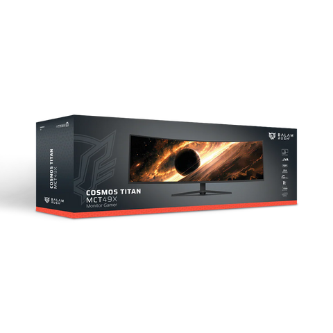 Monitor Gamer Balam Rush 49" VA 120Hz 1ms Ultra Wide Cosmos Titan MCT49X Negro
