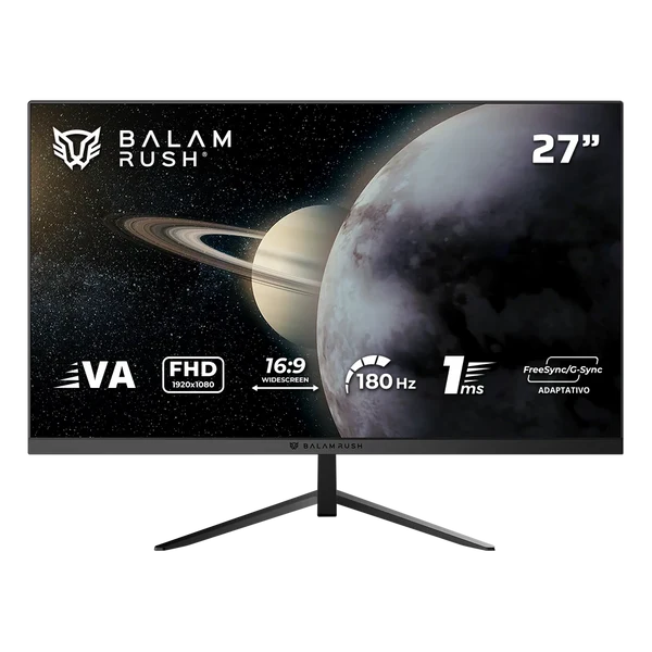 Monitor Gamer Plano 27" Va, Titan MTG27Y Full HD, 180hz, Legend Negro