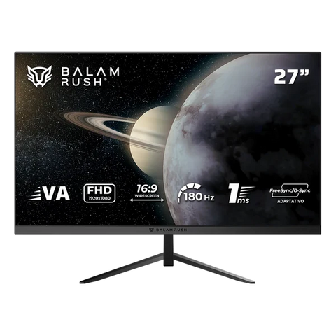 Monitor Gamer Plano 27" Va, Titan MTG27Y Full HD, 180hz, Legend Negro
