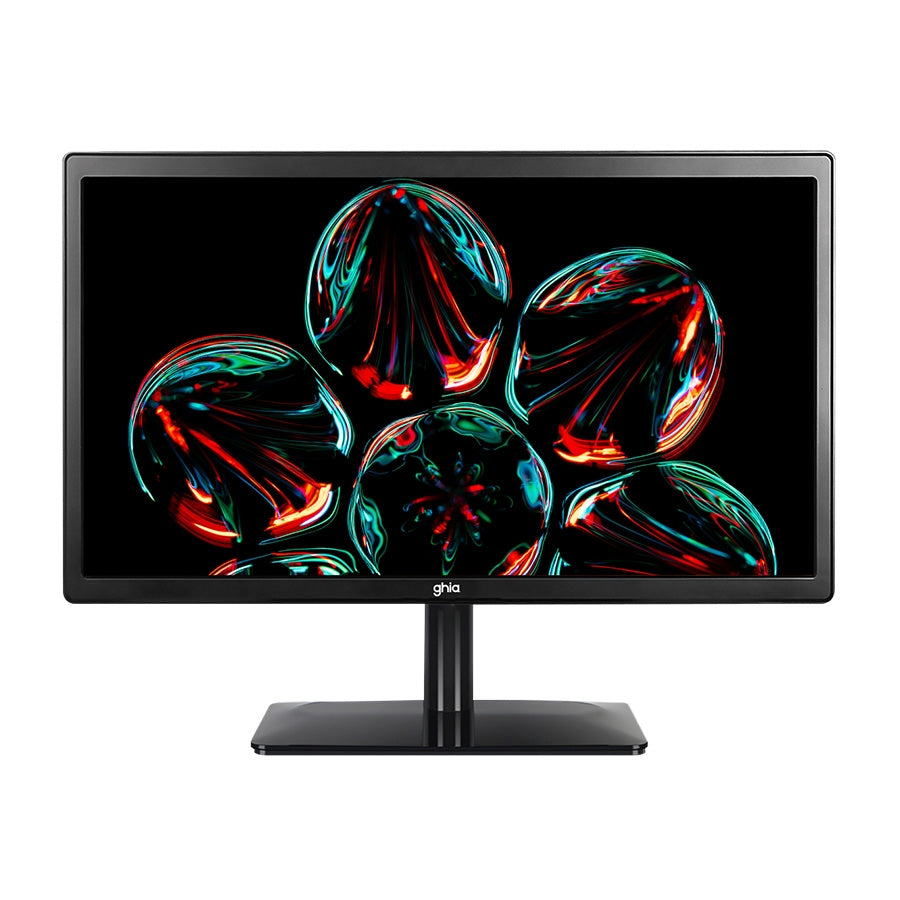 Monitor Ghia Mg2025, 19.5",  HD,  75 Hz, Vga, Hdmi, Color  Negro
