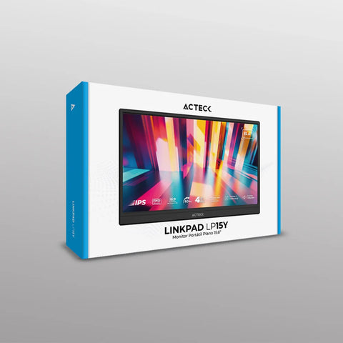 Monitor Portátil Plano 15.6" IPS | LinkPad LP15Y | FHD 60HZ NEGRO