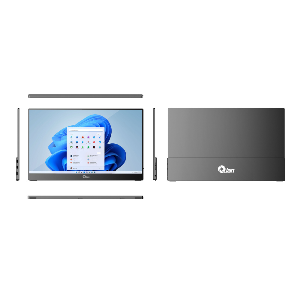 Monitor Portátil Qian 15.6", FULL HD, Panel Ips, Mini HDMI - QMP-IP16S