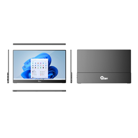 Monitor Portátil Qian 15.6", FULL HD, Panel Ips, Mini HDMI - QMP-IP16S