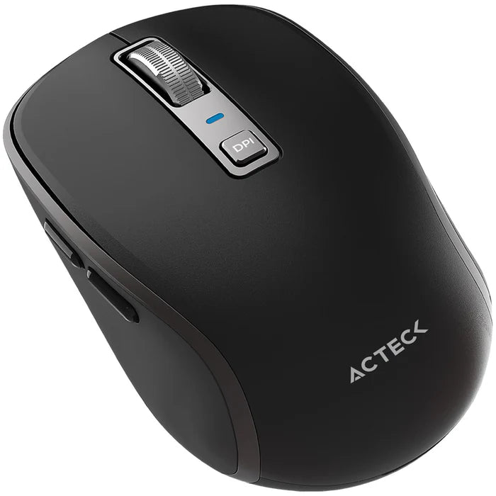 Mouse ACTECK OPTIMIZE TRIP PRO MI580 Inalambrico USB 2.4 GHz + BT 1600dpi 6 Botones Ergonomico Negro AC-939591