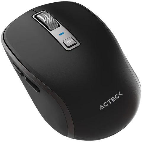 Mouse ACTECK OPTIMIZE TRIP PRO MI580 Inalambrico USB 2.4 GHz + BT 1600dpi 6 Botones Ergonomico Negro AC-939591