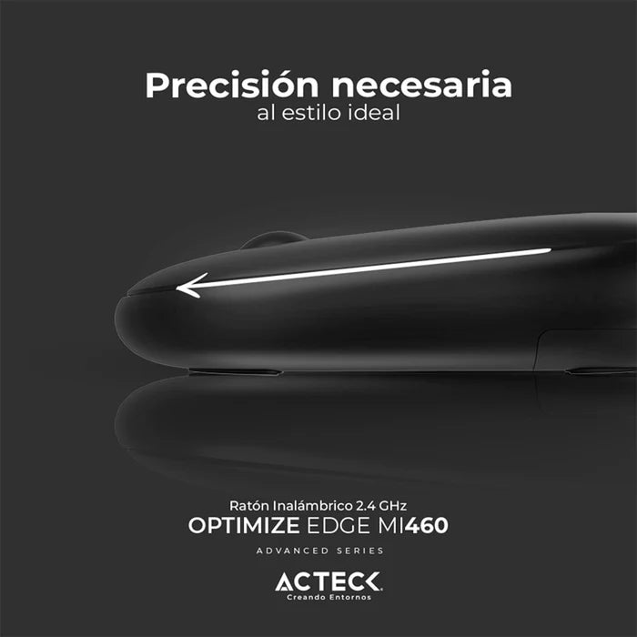 Mouse Acteck Optimize Edge Mi460 Inalambrico Negro Ac-934091