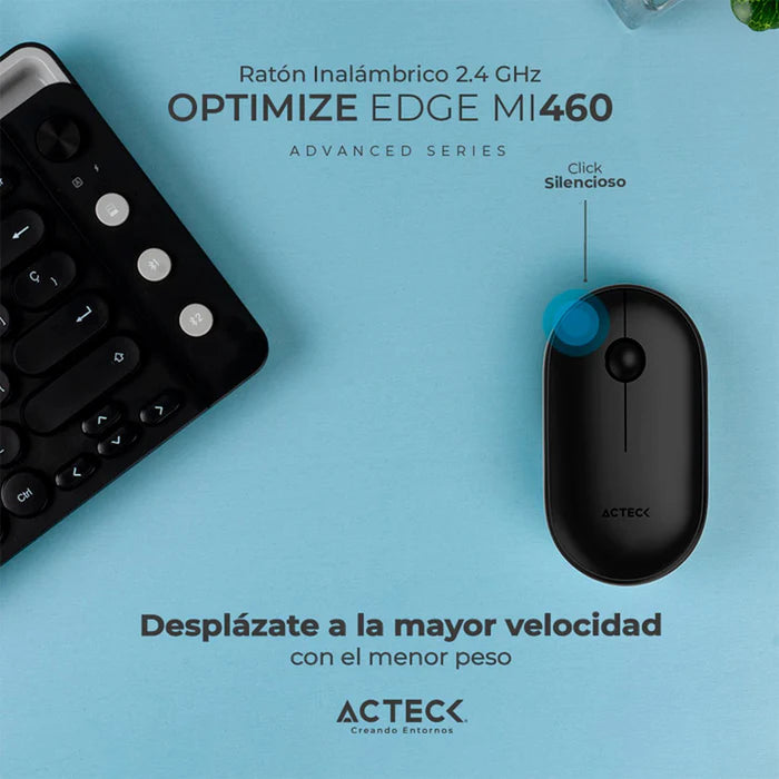 Mouse Acteck Optimize Edge Mi460 Inalambrico Negro Ac-934091