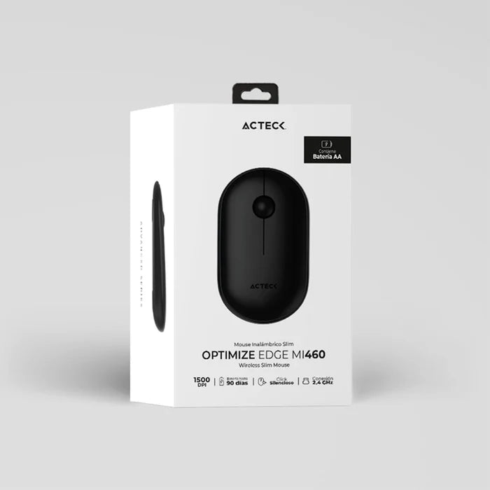 Mouse Acteck Optimize Edge Mi460 Inalambrico Negro Ac-934091