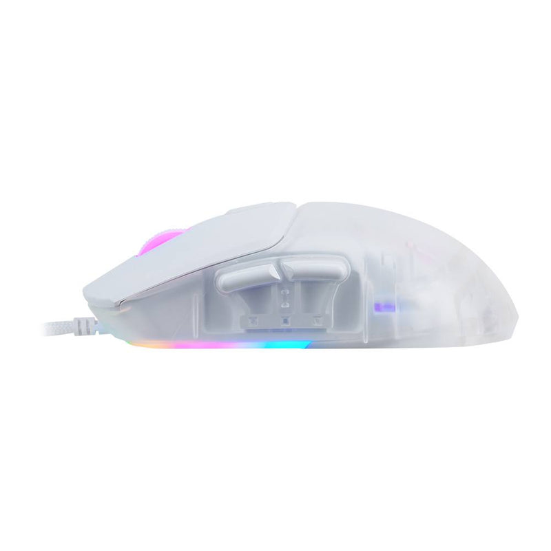 Mouse Gamer Game Factor Mog530-Wh Rgb Sensor Pixart 3327 12,000 Dpi 6200 Fps Con Software Blanco