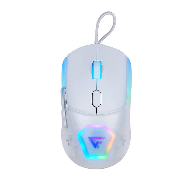 Mouse Gamer Game Factor Mog530-Wh Rgb Sensor Pixart 3327 12,000 Dpi 6200 Fps Con Software Blanco