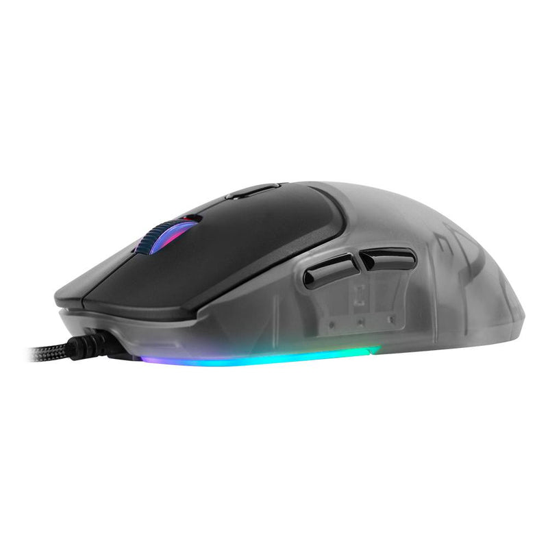 Mouse Gamer Game Factor Mog530-Bk Rgb Sensor Pixart 3327 12,000 Dpi 6200 Fps Con Software Negro