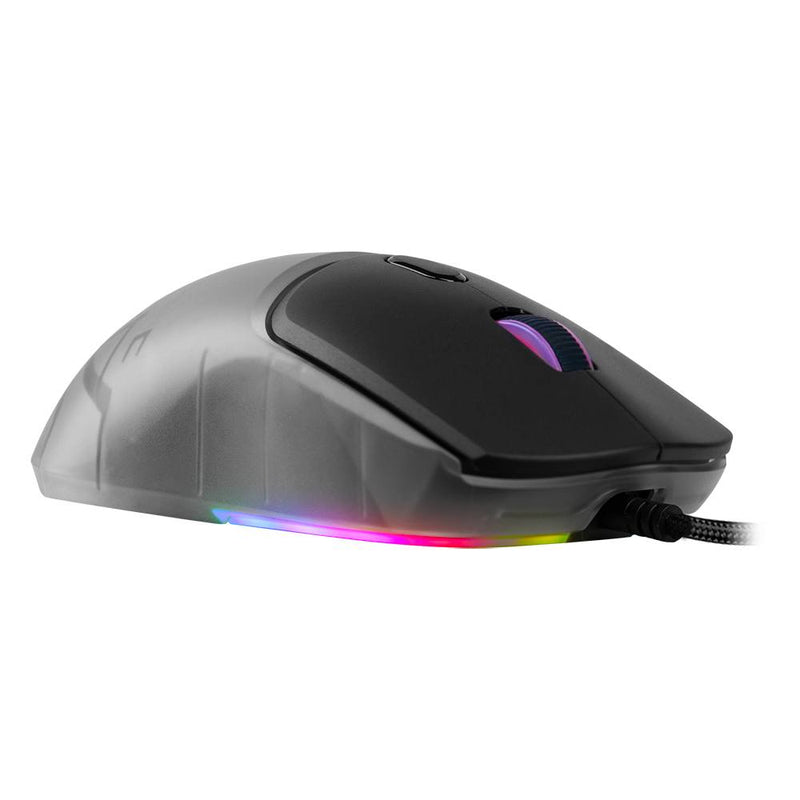 Mouse Gamer Game Factor Mog530-Bk Rgb Sensor Pixart 3327 12,000 Dpi 6200 Fps Con Software Negro