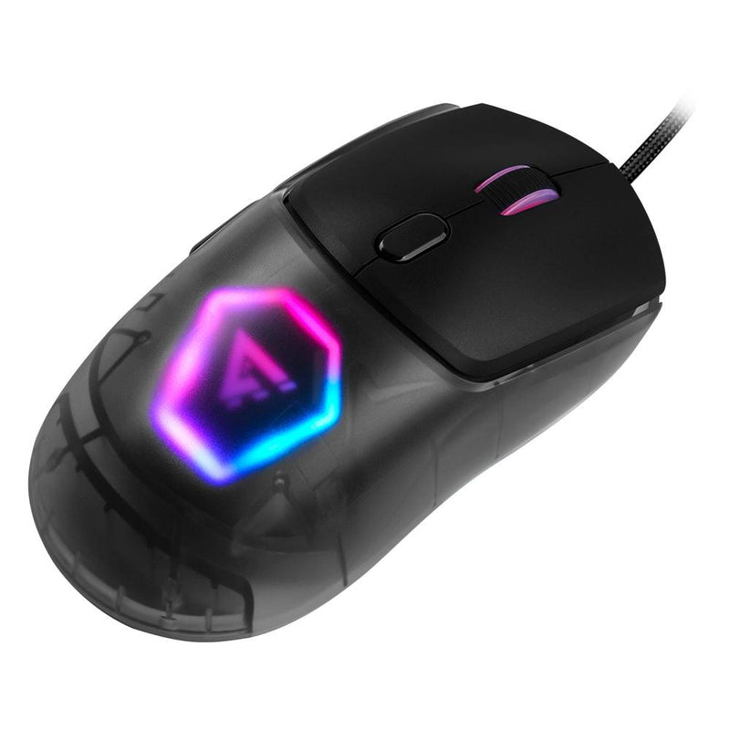 Mouse Gamer Game Factor Mog530-Bk Rgb Sensor Pixart 3327 12,000 Dpi 6200 Fps Con Software Negro