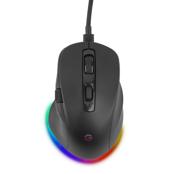 Mouse Gamer Getttech Inalambrico/Cableado Rgb 6400 Dpi Ergonomico 1000Hz 7 Botones Ggm-Rgbtr-01