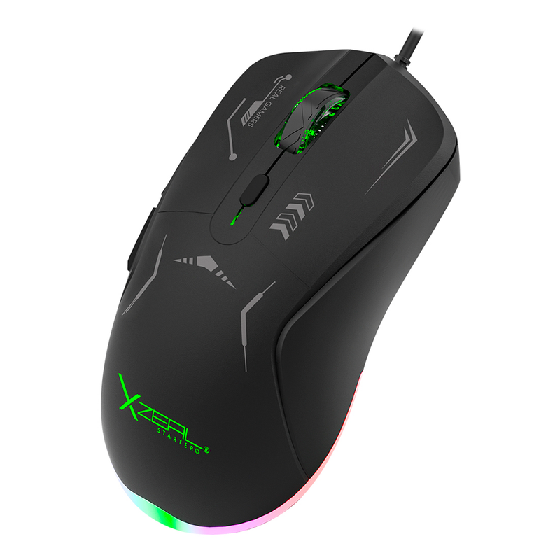 Mouse Gamer Xzeal Xst-401 7200 Dpi Rgb Usb Negro (Xsamga2B)