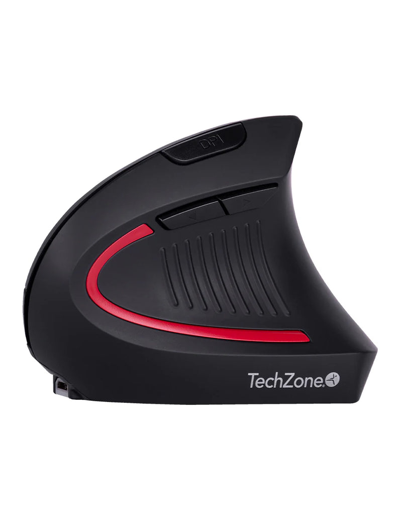 Mouse Inalámbrico Vertical Ergonómico Techzone  Ergono 02 Negro