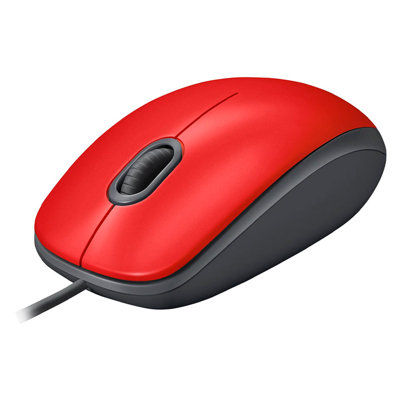 Mouse Logitech M110 Optico Usb 1,000 Dpi Silent Red (910-006755)