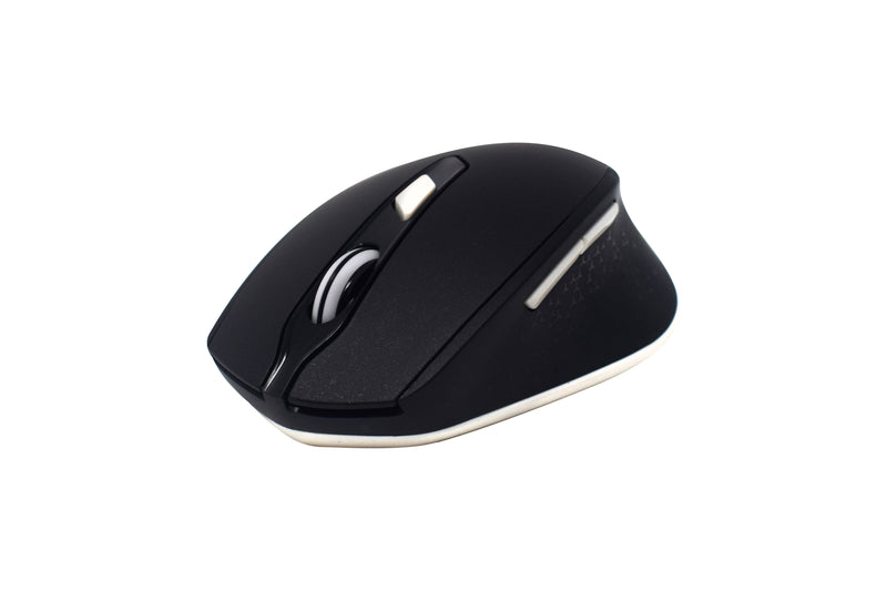 Mouse Naceb Technology NA-0119N, Negro, 6 botones, Inalámbrico, 1200 - 2400 DPI