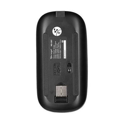Mouse Vorago Inalambrico 2.4 Ghz Hasta 1600 Dpi Recargable Negro Rgb MO-307
