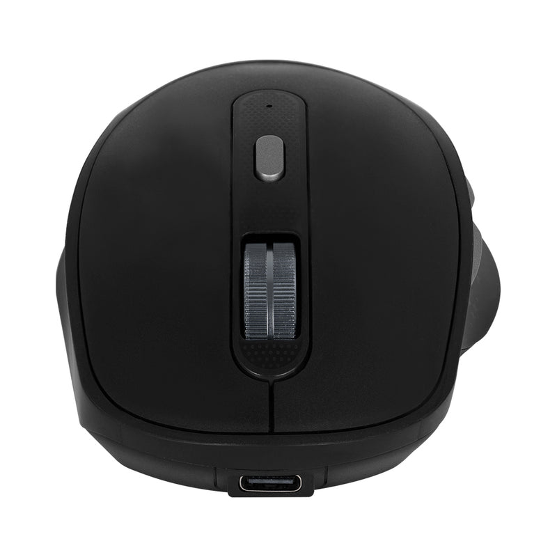 Mouse Vorago Inalambrico Y Bluetooth Recargable Tipo C Negro MO-450