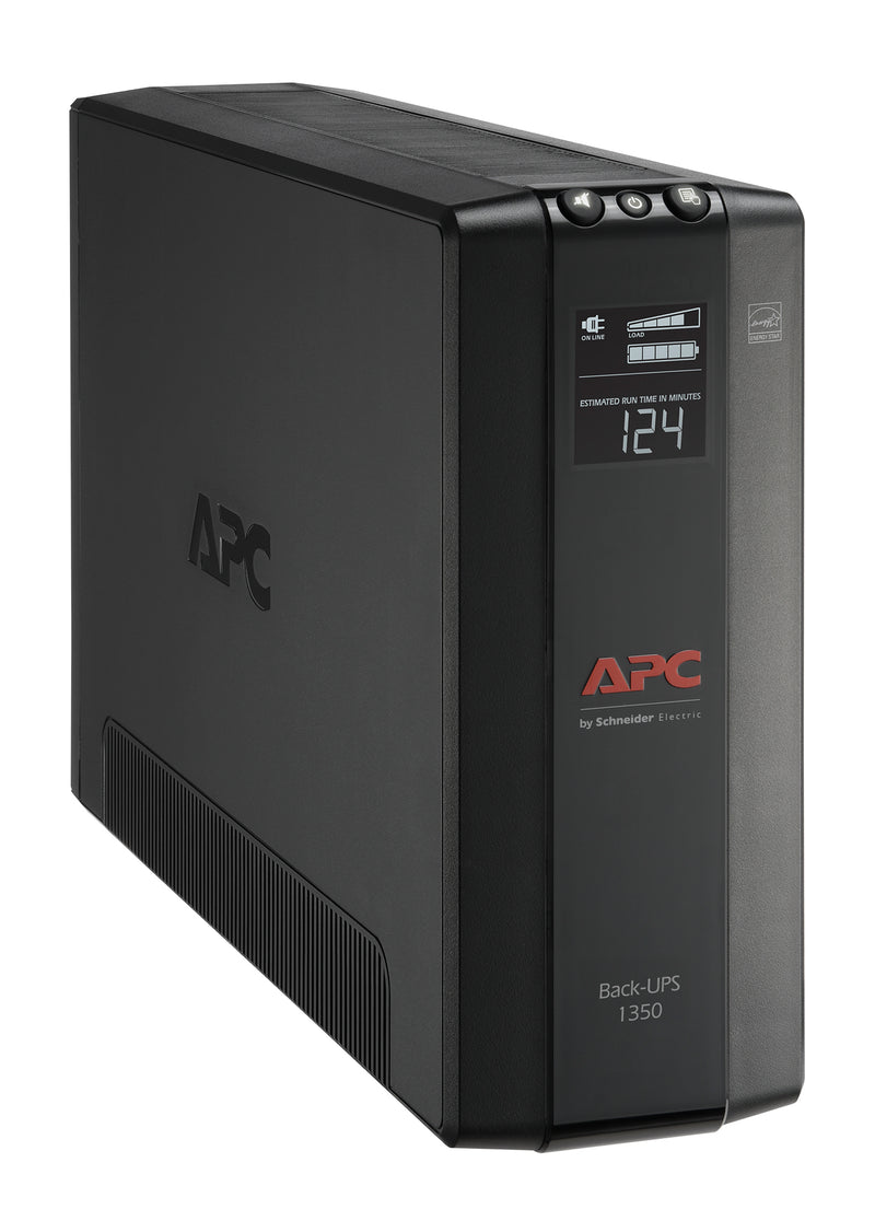 No Break Capacidad 1350 VA - 810 W, 120 V con  APC BX1350M-LM60, 1350 VA, 810 W, 16 h, Negro, Industrial y Oficina