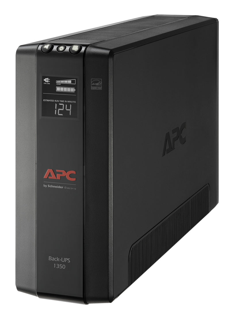 No Break Capacidad 1350 VA - 810 W, 120 V con  APC BX1350M-LM60, 1350 VA, 810 W, 16 h, Negro, Industrial y Oficina