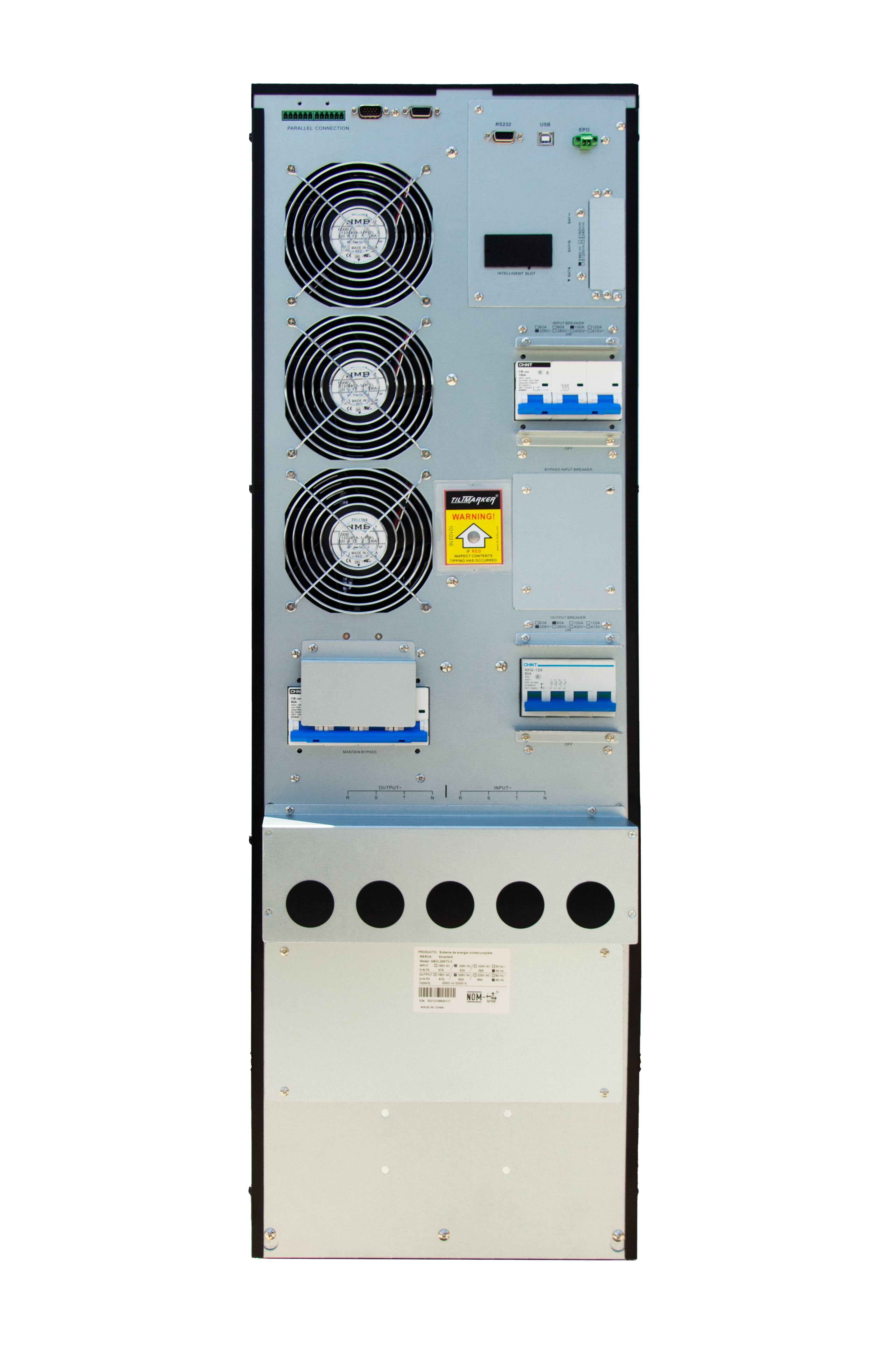 SMARTBITT UPS 30KVA Torre SBOL30KTII-3K - Sistema de Energía Ininterrumpida Industrial - Respaldo Corporativo de Alta Gama - Rendimiento Supremo