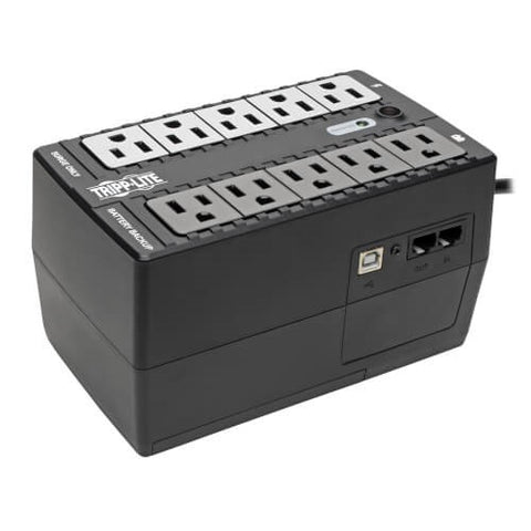 No-Break TRIPP-LITE INTERNET550U - Capacidad 550VA/300W Color Negro - Protección de Línea de Datos y PC - Confiabilidad Diaria