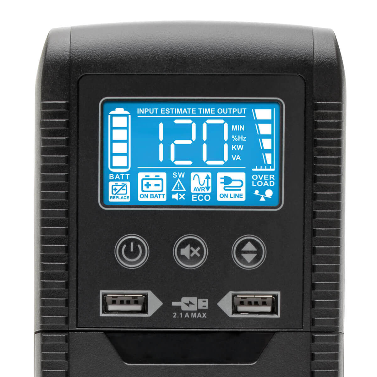 UPS Interactivo TRIPP-LITE ECO1300LCD - Capacidad 1300VA/720W 120V con Respaldo de 7 Horas - Pantalla de Control Digital - Ahorro de Energía