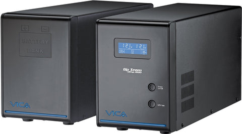 No Break Interactivo UPTEAM 3000 - Capacidad 3000VA/1800W con 4 Contactos NEMA - Opción a Banco de Baterías Adicional - Potencia Robusta