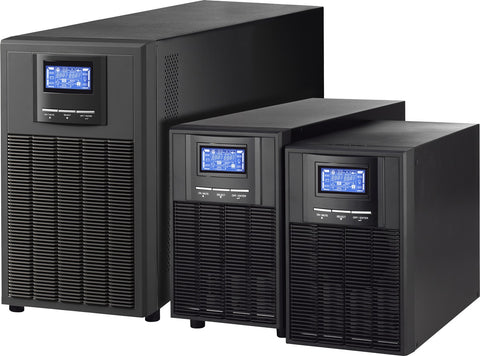 UPS Online Monofásico Torre GAMMA 3K - Potencia 3000VA/2700W con Doble Conversión - Protección Crítica 4 Contactos NEMA - Máxima Seguridad