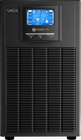 UPS Online Monofásico Torre GAMMA 3K - Potencia 3000VA/2700W con Doble Conversión - Protección Crítica 4 Contactos NEMA - Máxima Seguridad