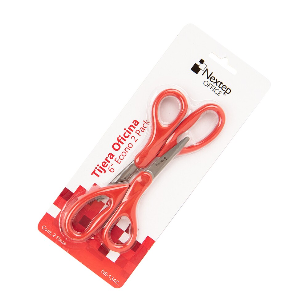 Nextep Tijera Para Oficina 6"", Economica Blister Paquete C/2, Ne-134C