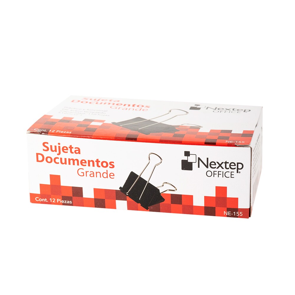 Sujeta Documentos Nextep Grande 51Mm (2"") 12 Pzas