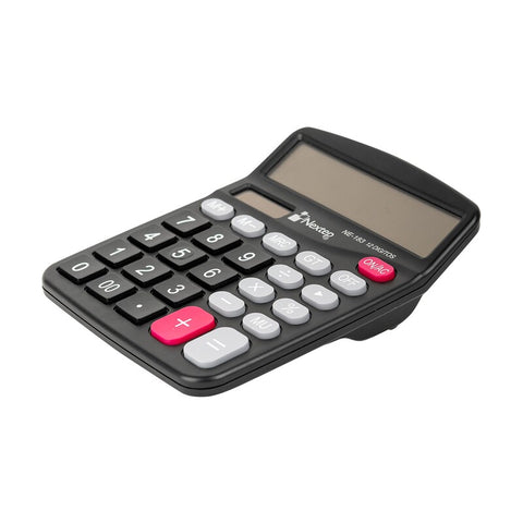 Calculadora Nextep, 12 Digitos, Semi Escritorio, Bateria Solar, Incluye Bateria Aa Medidas 15Cm X 12Cm Ne-183
