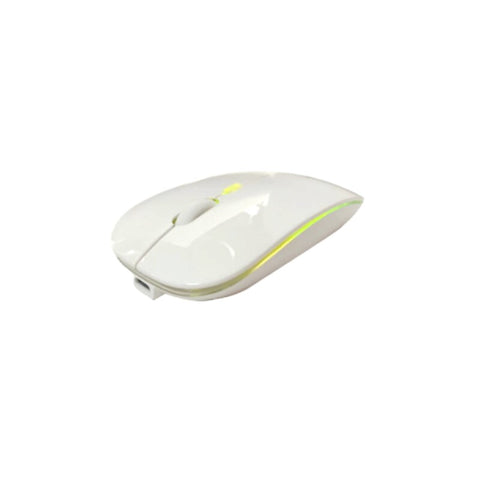 Mouse Nextep Ne-412B Inalambrico Recargable Slim Rgb 1600Dpi Blanco